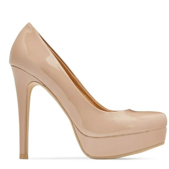 Chinese Laundry nude patent leather pumps - Picture 1 of 7
